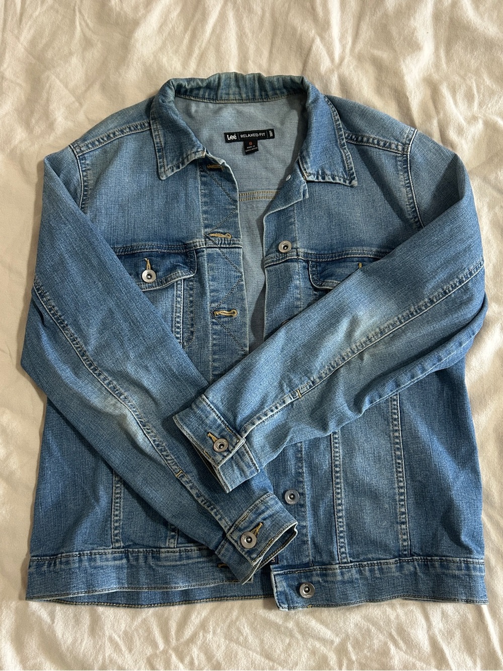 Lee Relaxed Fit Light Blue Denim Jean Jacket